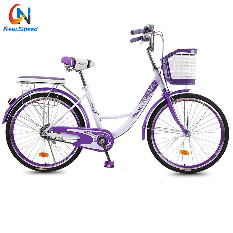 Фабрики Китая классический без свободного хода, одна скорость Дамская Женская городской велосипед с корзиной