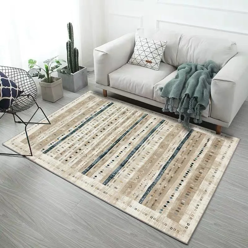 Easy to clean American style carpets and rugs living room shaggy fluffy carpet Custom washable vintage rug