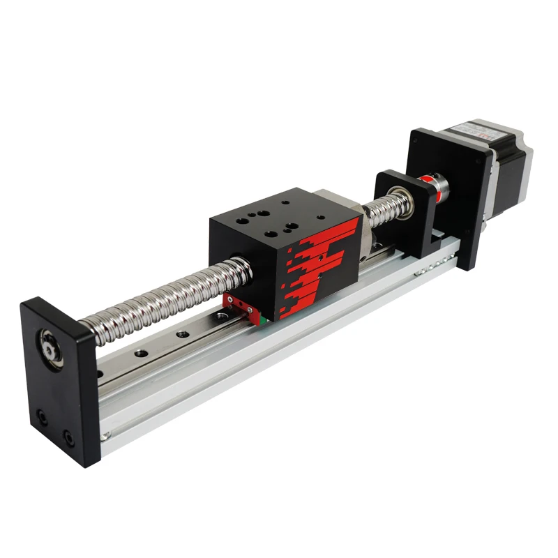 custom effective length Cnc 25kg load low price motorized linear guide rail for one axis drive
