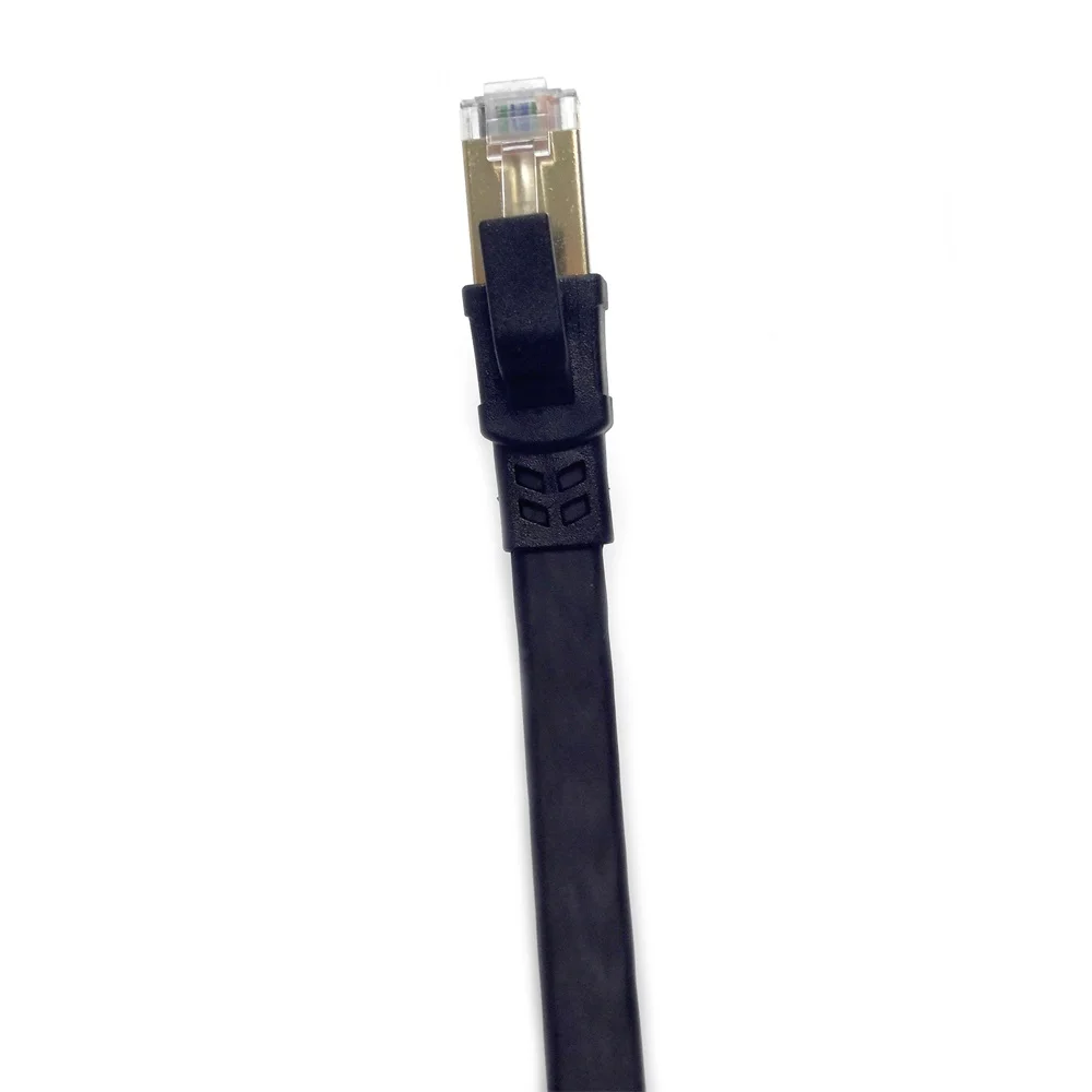 CAT8 Ethernet Cable Cat 8 Flat Patch Cable with RJ45 Connector 40Gbps 2000MHz Gigabit Ethernet LAN Cable