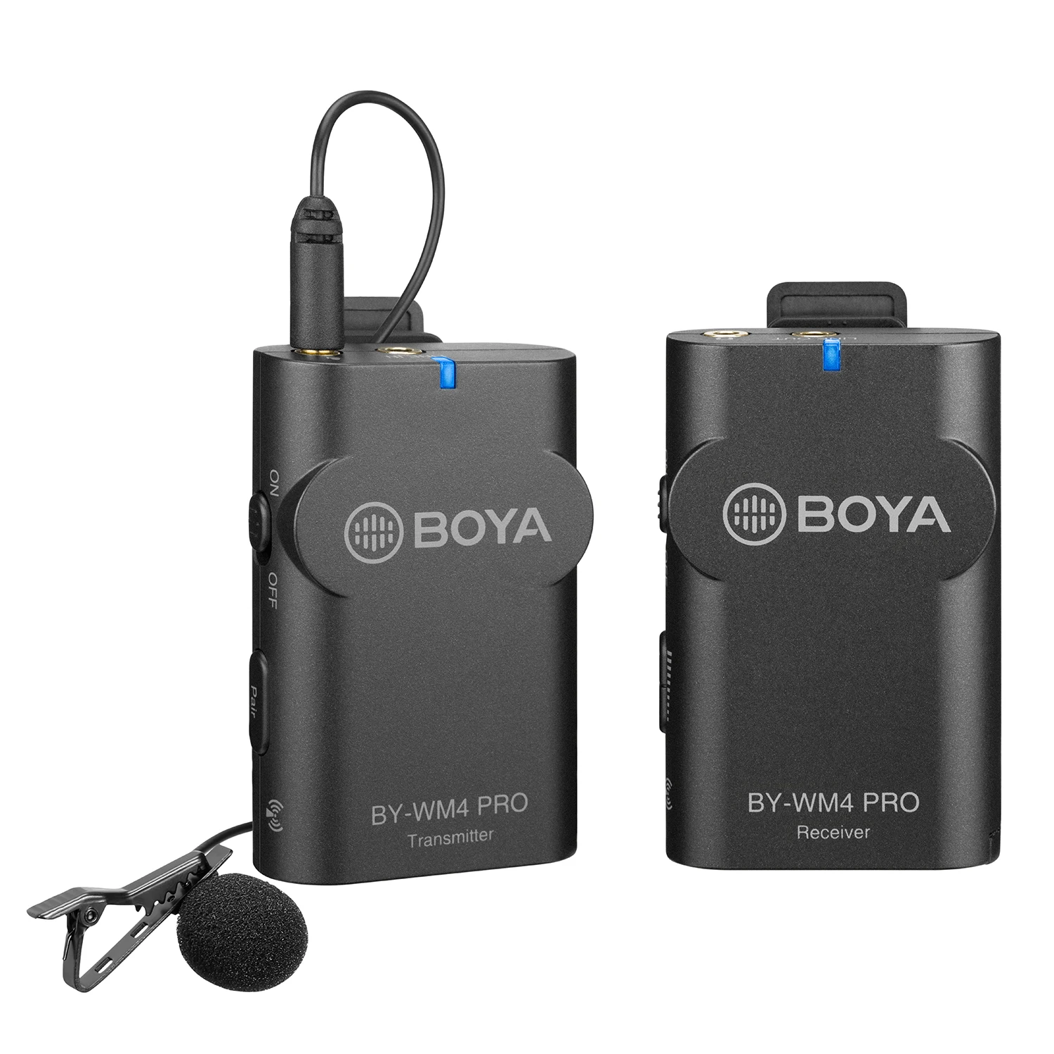 BOYA BY-WM4 PRO 2.4G New Wireless Lavalier Microphone System Lapel Mini Mic for Canon Nikon Sony DSLR Camera Smartphone