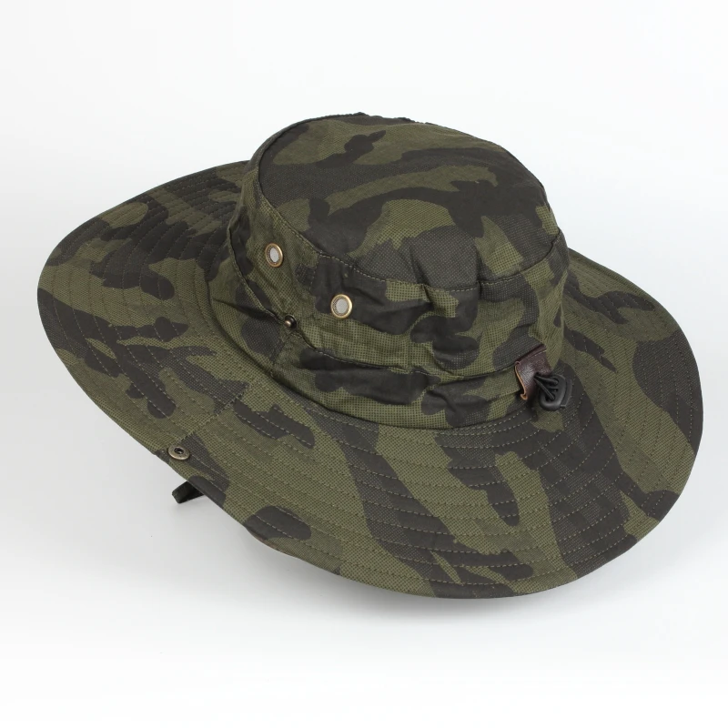 Wholesale High Quality Custom Logo Design Blank Plain Fly Camouflage Fishing Fisherman Hats For Men