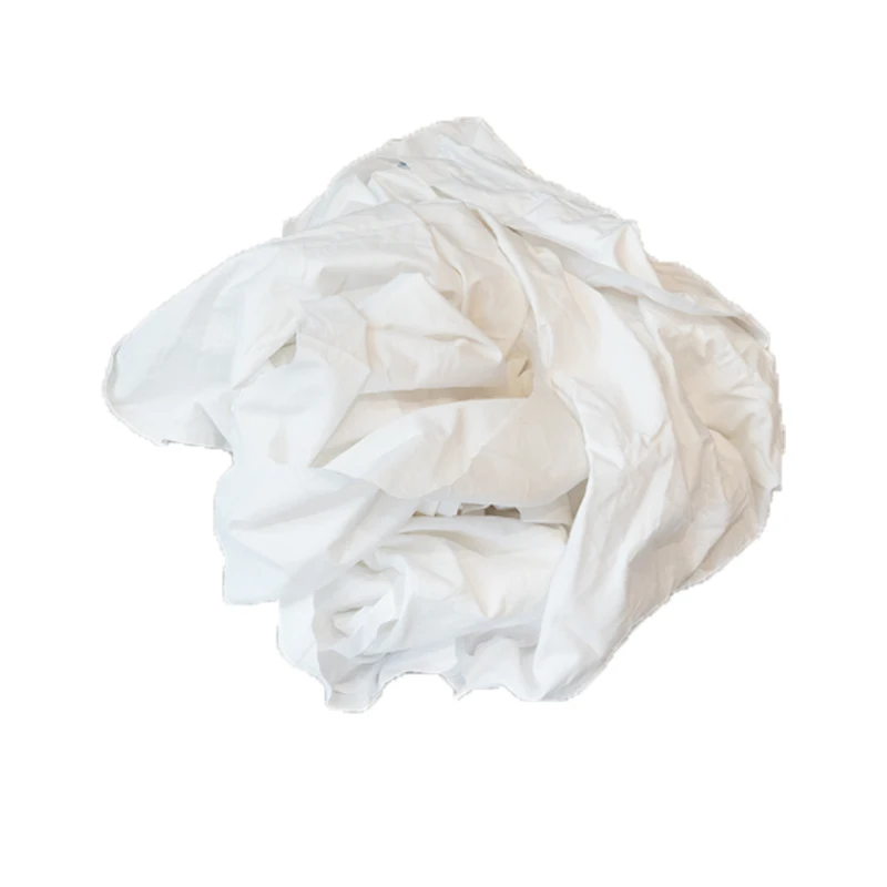 Белые простыни из чистого хлопка, простыни, нарезные отходы, промышленные ткани, нарезные простыни, простыни в индустриальном стиле