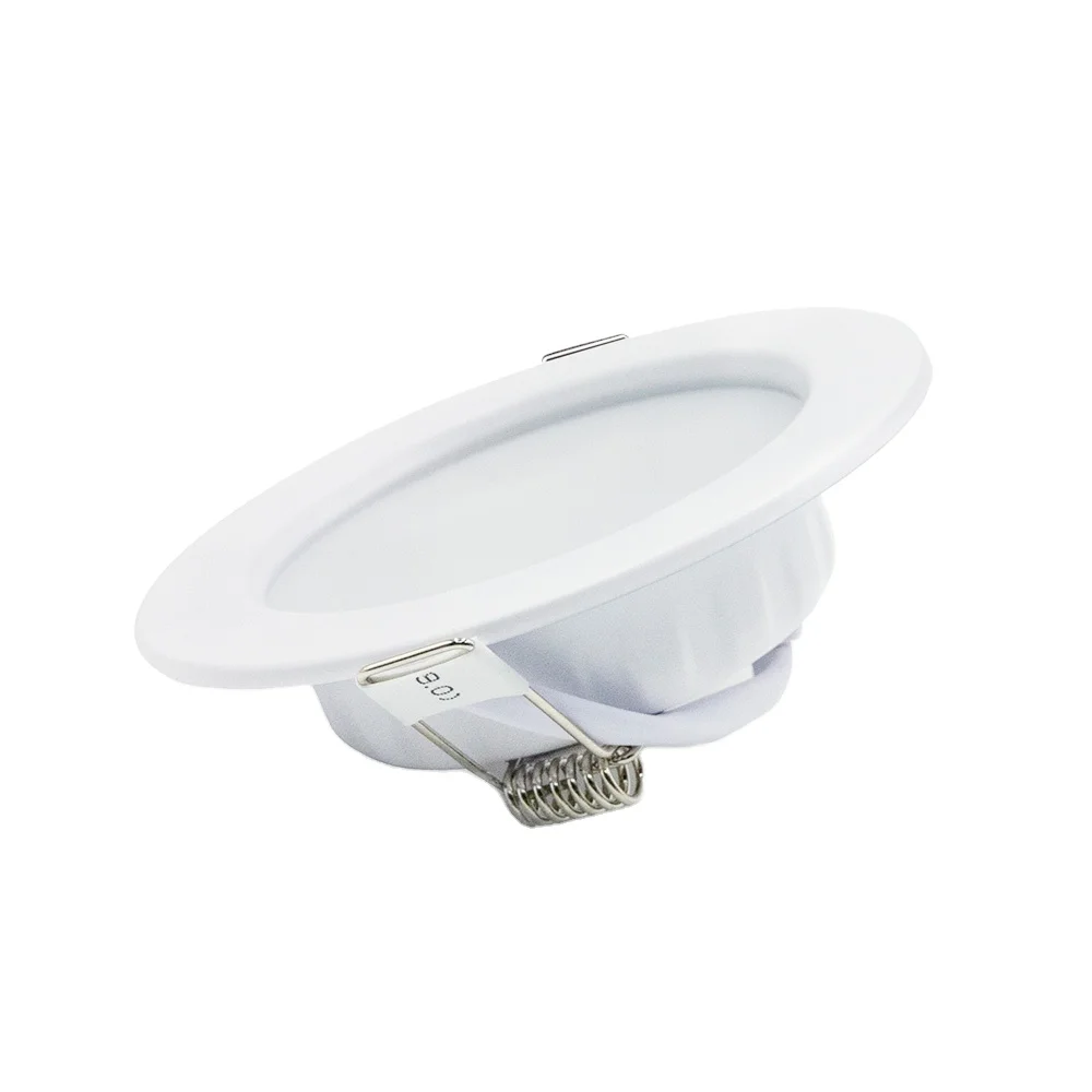 Ultra-thin aluminum shell LED downlight recessed panel light spotlight round living room anti-glare ceiling light