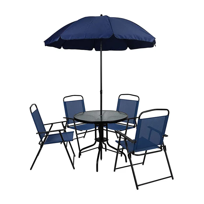 YASN HYTZ013 Furniture Black Modern Dining Outdoor Patio Furniture Outdoor Table Chair With Umbrella