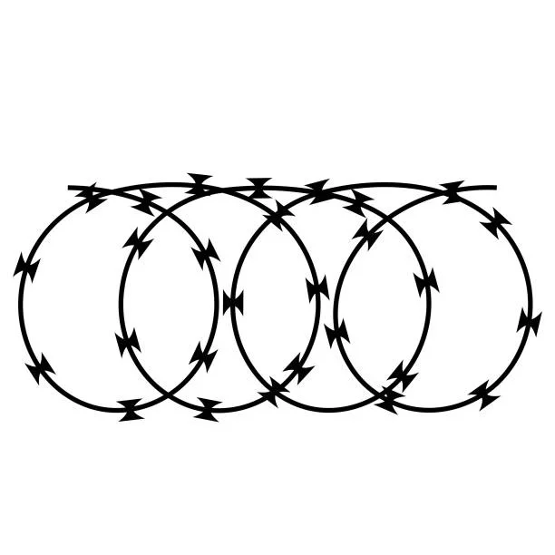 High Quality Galvanized Steel Concertina Razor Blade Barbed Wire for Security