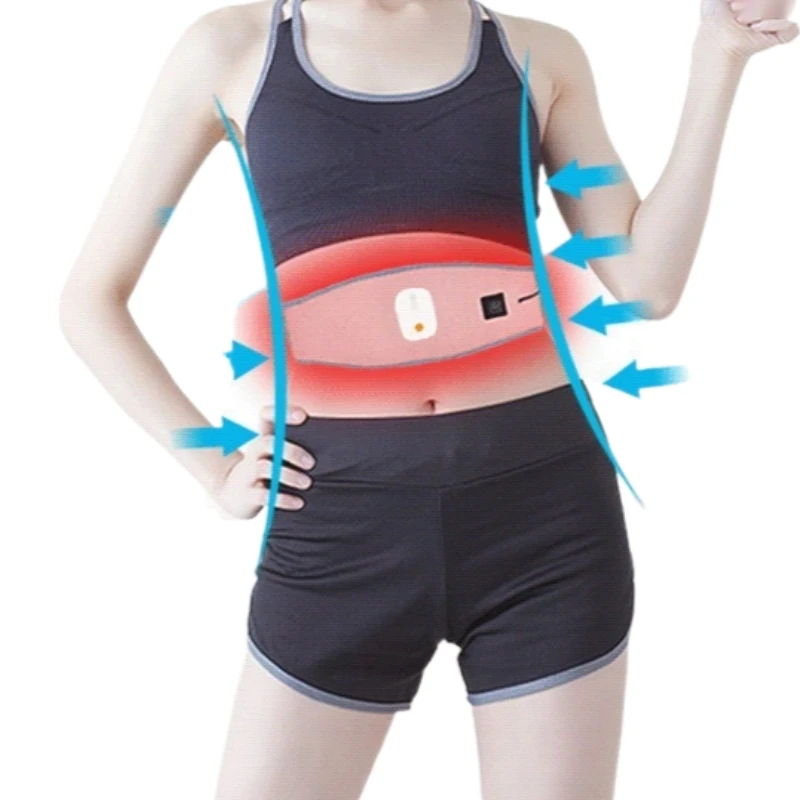 
Abdominal massage training EMS pulse heating application abdomen reduce weight shaping machine vibration massage belt 