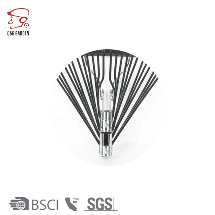 24 Teeth Steel Rake With Fiberglass Handle RK24-101