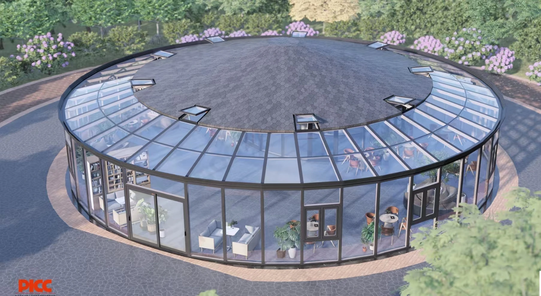 Custom-Tailored Elegant High-End Aluminum Conservatory Sunroom Modern Stylist Tempered Laminated Glass Garden House Outdoor