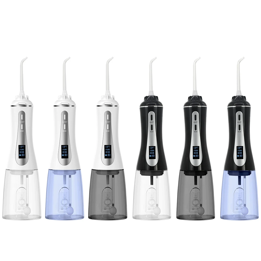Water Flosser Manufacturer 300ml Cordless Water pulsing Flosser Portable Oral Irrigator for Teeth Cleaning