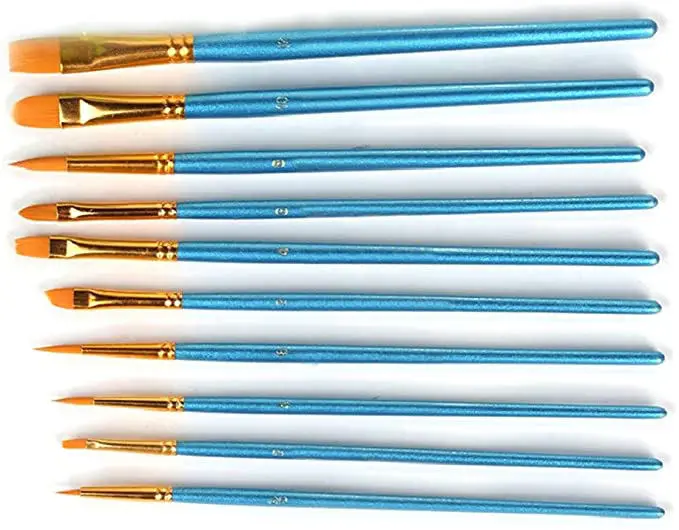 YIHUALE Art Factory Supplies Bulk Paint Brush Watercolor Painting Artist Brushes 10pcs artist paint brush private