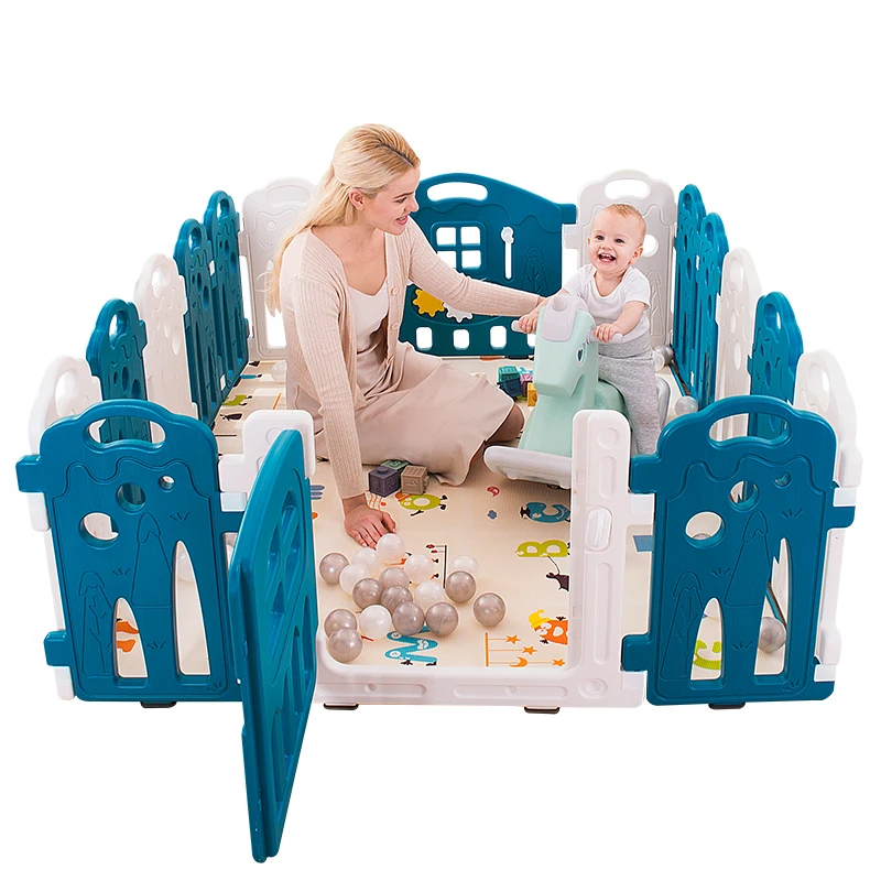 
Customized safety baby fence plastic playpen children 