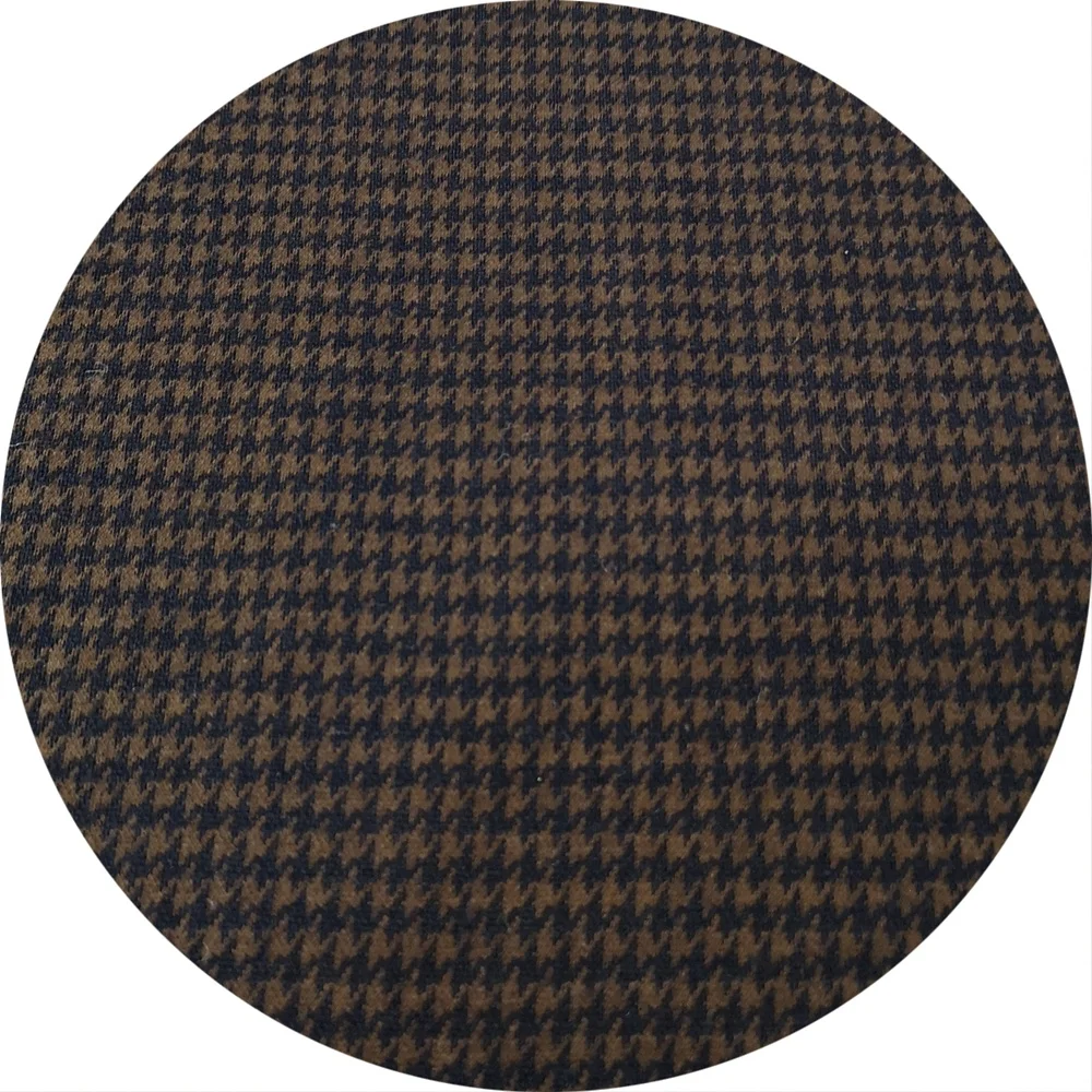 Фабричная низкая цена красочные итальянский стиль Хаундстут дизайн жаккард шерсть полиэстер хлопок ткань