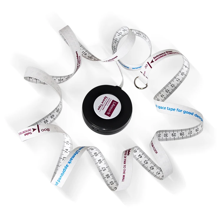 Wintape 80inch  200 Cm  Mini Round Measuring Tap Black Retractable Tape Measure Cinta Mtrica Body Measuring Tape