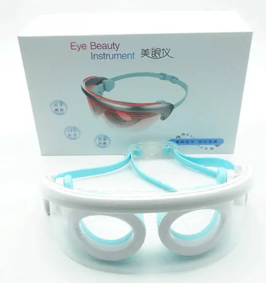 OEM ODM 3D Eye Vibration Led Red Light Therapy Device Led Eye Glasses Anti Aging Led Therapy Eyes Massager