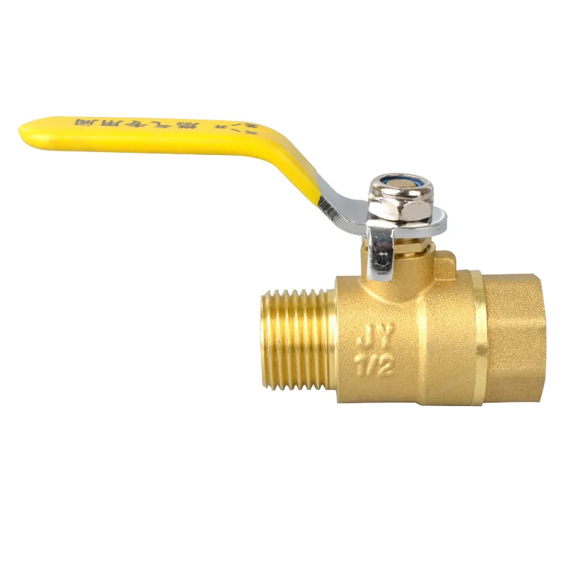 Heavy Duty Valve  Brass Oil Gas 1/4 Inch Male x Female NPT Thread Brass Gas Ball Valve
