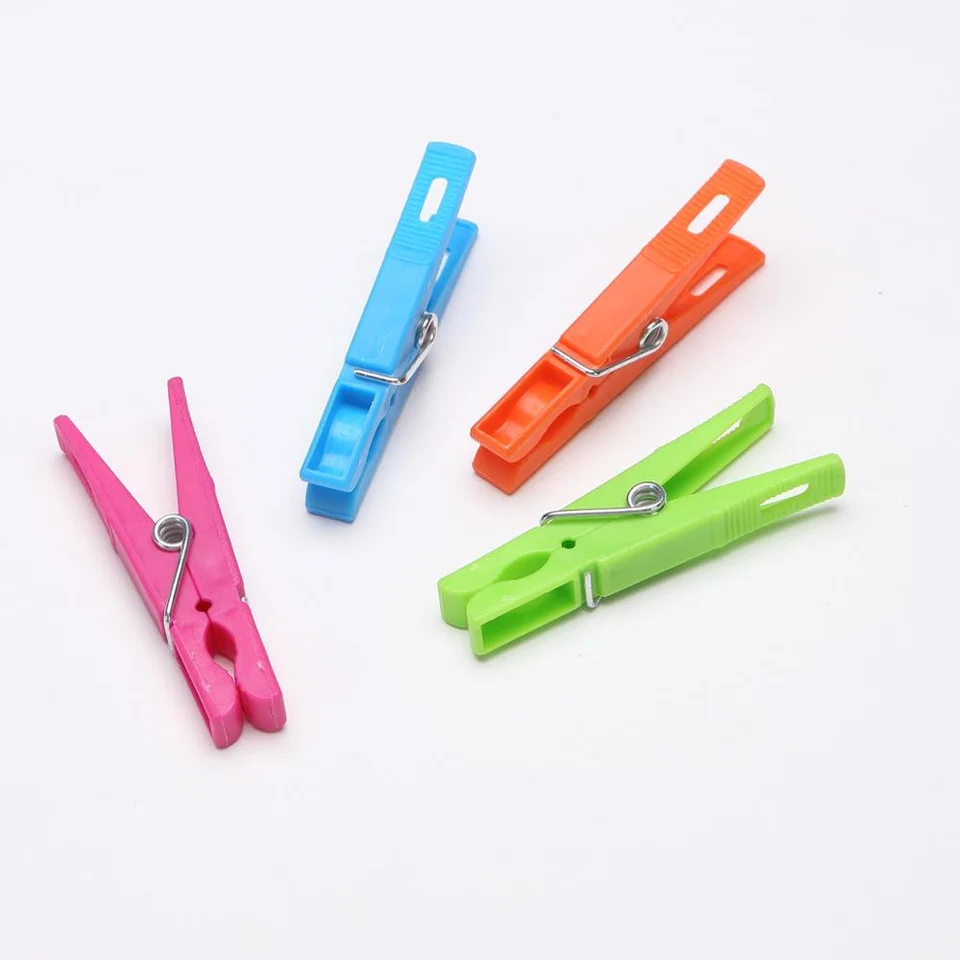High Quality Colored Clothes Pins Laundry Clothespins for Closure on Clothes and Linens Plastic Clothes Pegs
