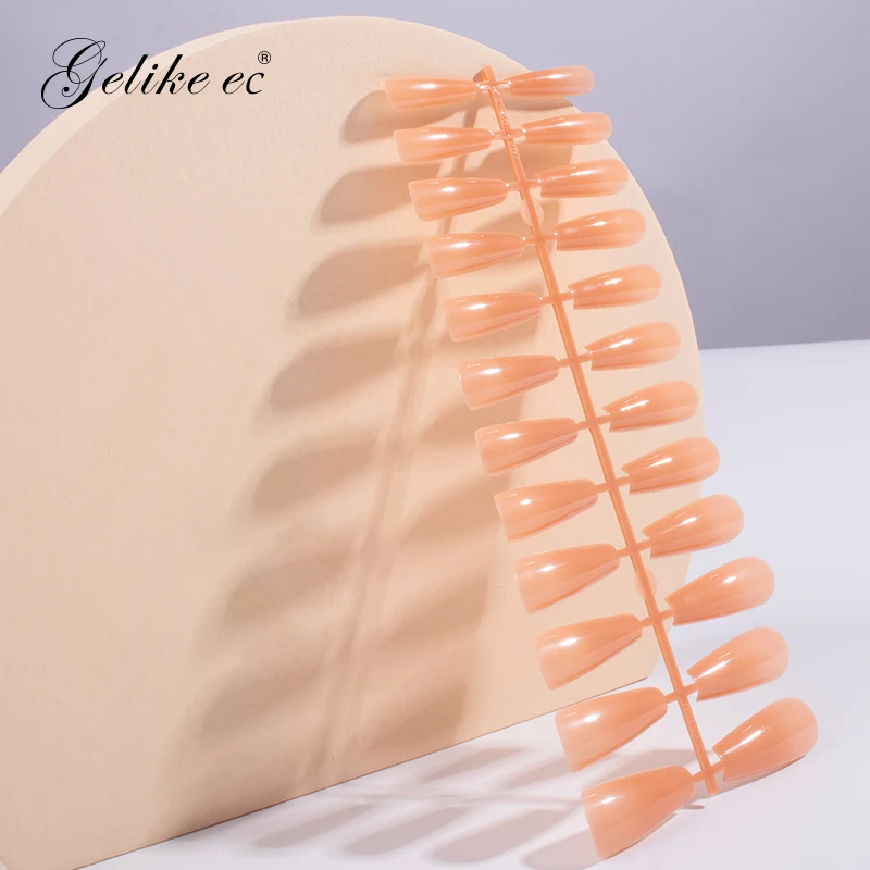 Hot Selling 240 PCS/Box Lot Transparent Customized Design Nude Color French Nail Tips Half Cover Full Cover For Salon Nail Art