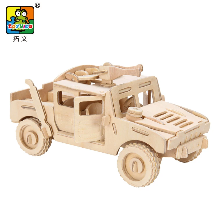 wholesale wooden toys  car model wood brain game 3d cube puzzle toys and educational games Teaching aids DIY Arts Project