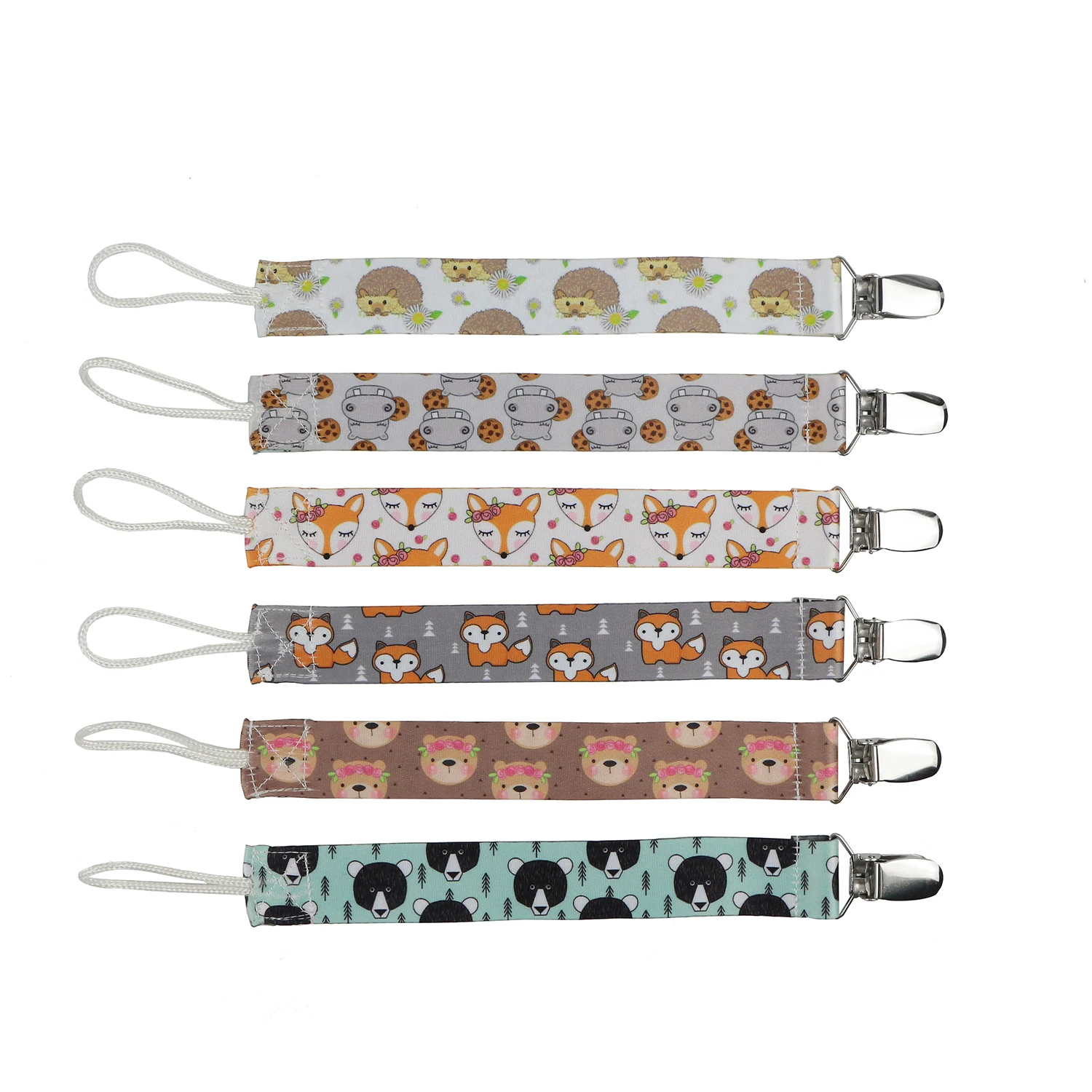 Midi Wholesale Price Custom Polyester Grosgrain Baby Dummy Pacifier Clip For Girls Boys