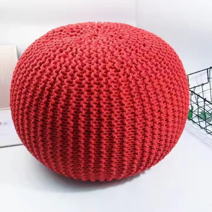 Оптовая продажа домашний декор Круглый пуф стул для ног напольный подставка акцентное сиденье