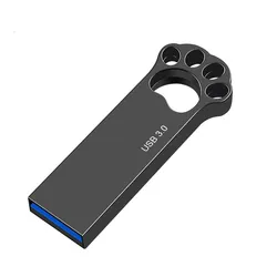 Wholesale Usb bear paw flash drive metal usb 3.0 Pen Drive 32 gb 64gb Memorias stick Cat Claw style pen drive