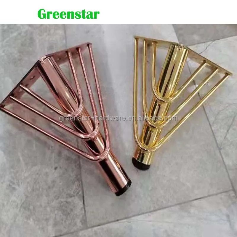 Greenstar Современная дизайнерская мебель металлические ножки для дивана розовое золото Y-Style современная базовая деталь железа 60 шт./коробка