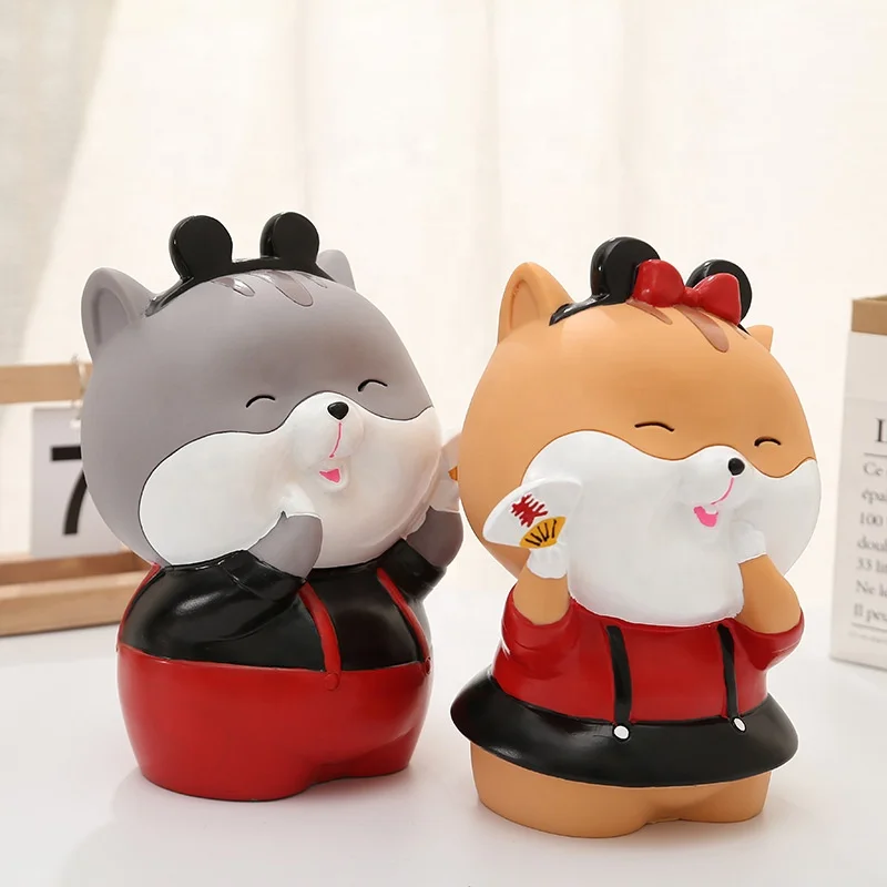 Custom hamster anti-fall piggy bank mouse money box