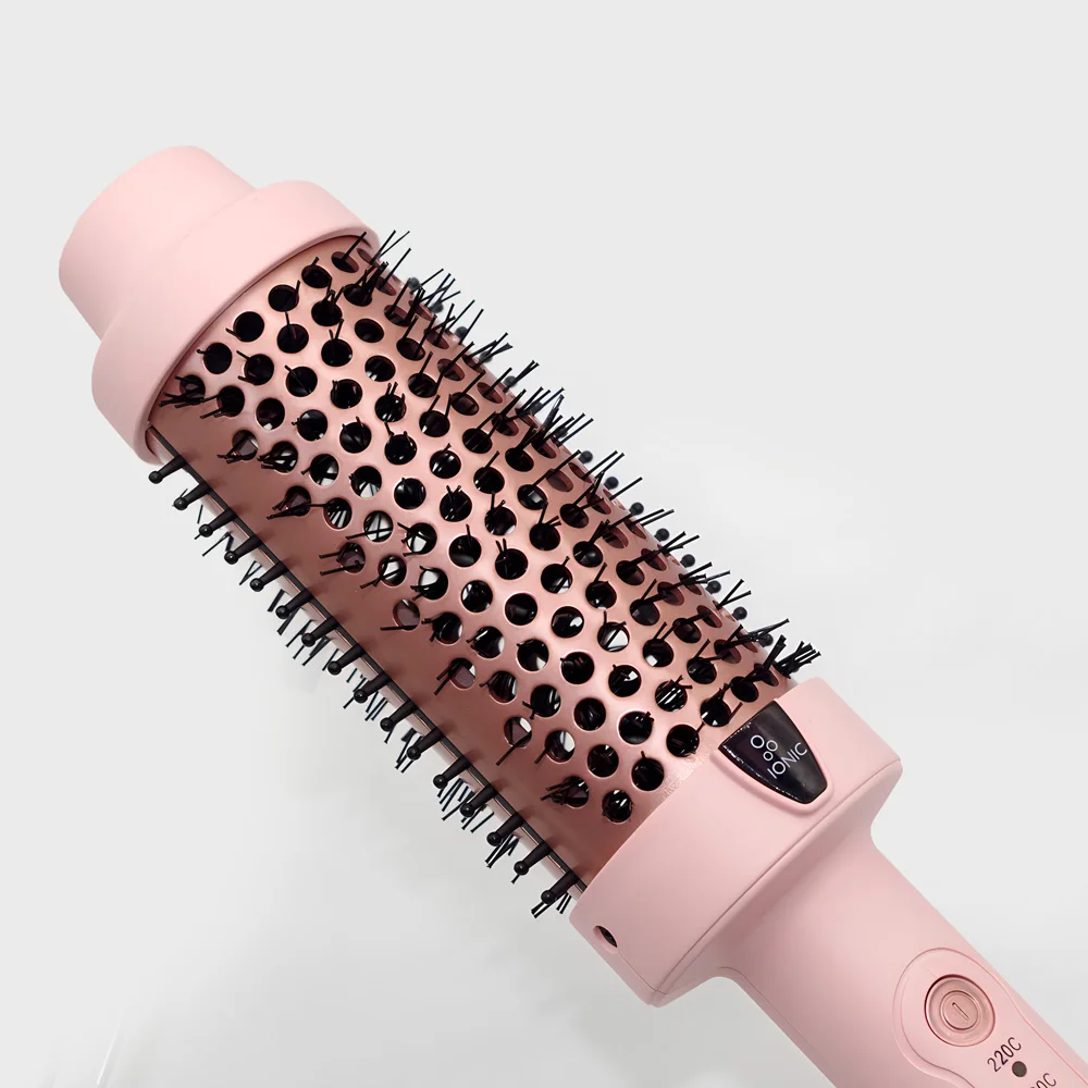 45mm 220C Double PTC High Temperature Temperature Adjustable Thermal Hot Brush Round Brush Ceramic Heated Brush