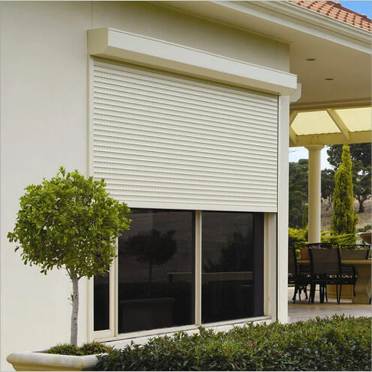 Manufacturer Smart Outdoor Roller Hurricane Shutters Sunproof Aluminum Roll Up Exterior Hurricane Shutters For Windows