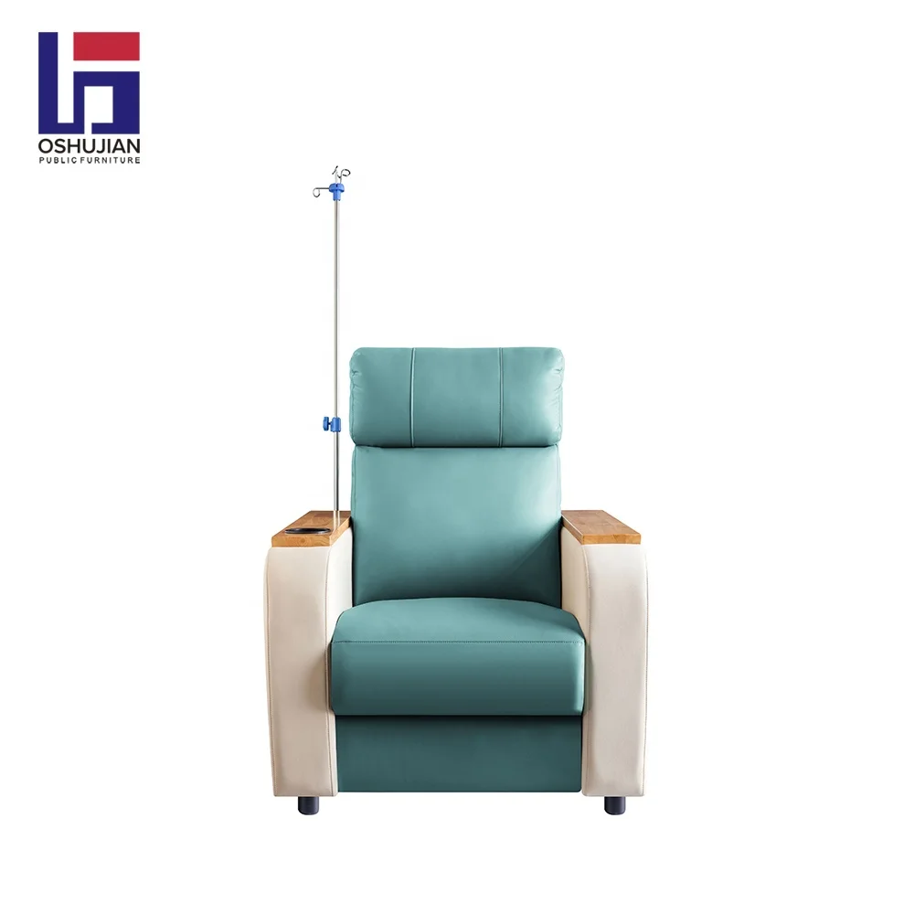 Hospital furniture clinic transfusion adjustable reclining iv infusion chair for patient