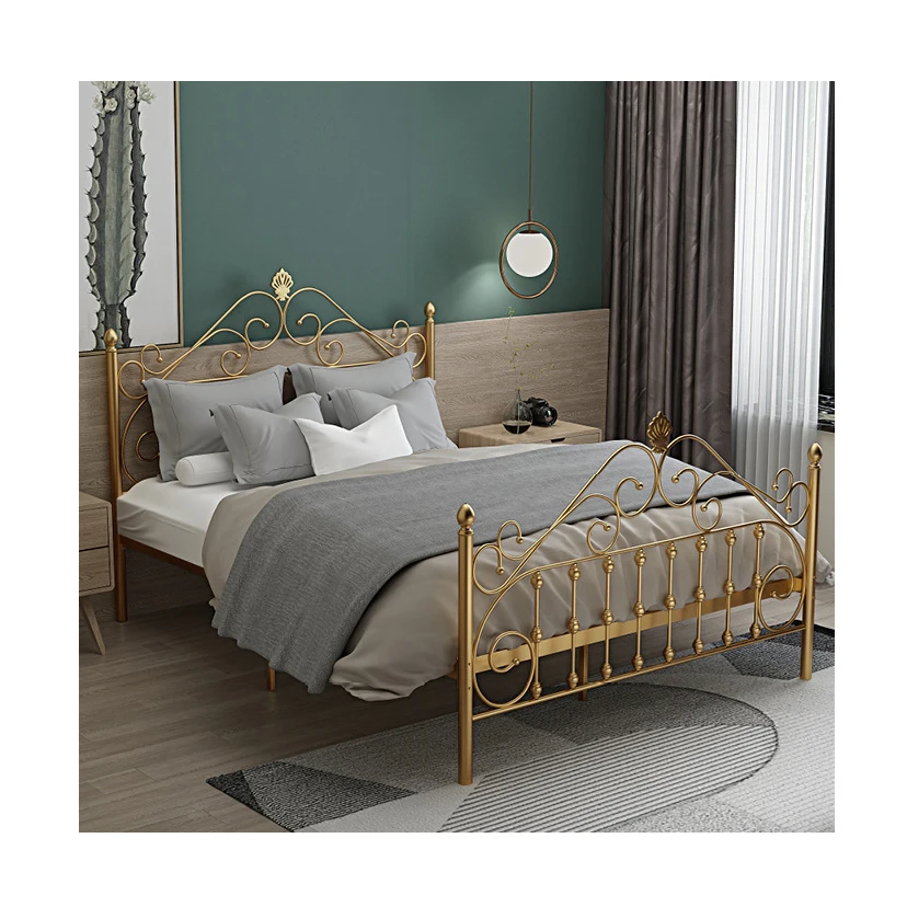 
Factory Cheap simple kid bed children hospital beds Single metal beds 