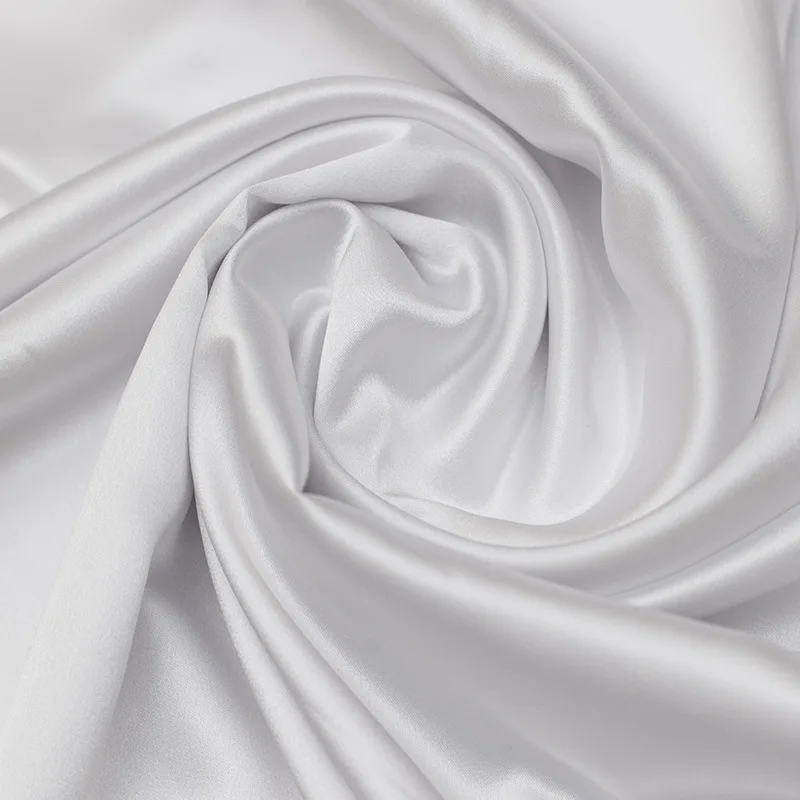 50D Matte 97% Polyester 3% Spandex Stretch Soft 88gsm Smooth Satin Fabric For Lingerie Nightwear