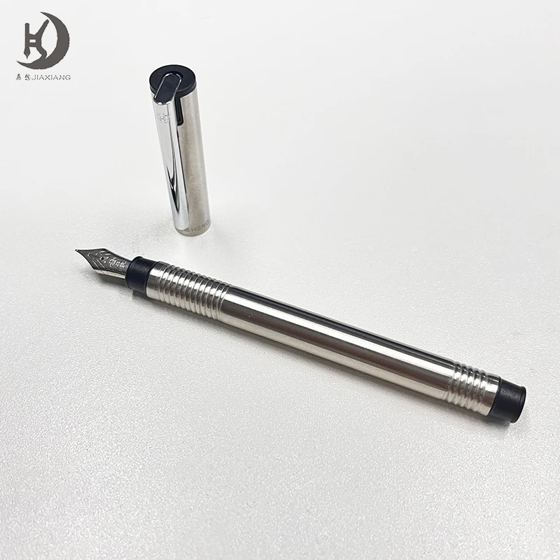 jinhao 65 Classic design custom company logo calligraphy writing pen business gift executive metal fountain pen