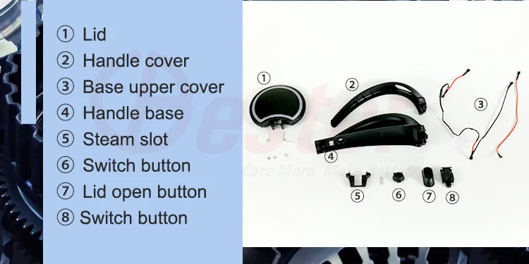 electric kettle parts temperature control switch CKD SKD spare part glass kettle