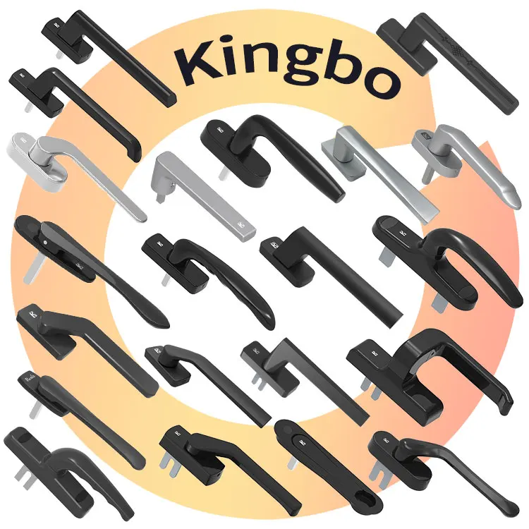 Multipoint Window Handle Hardware Aluminium Casement Upvc Stainless Steel Sliding Door Lock With Key Appearance Accessories Pull