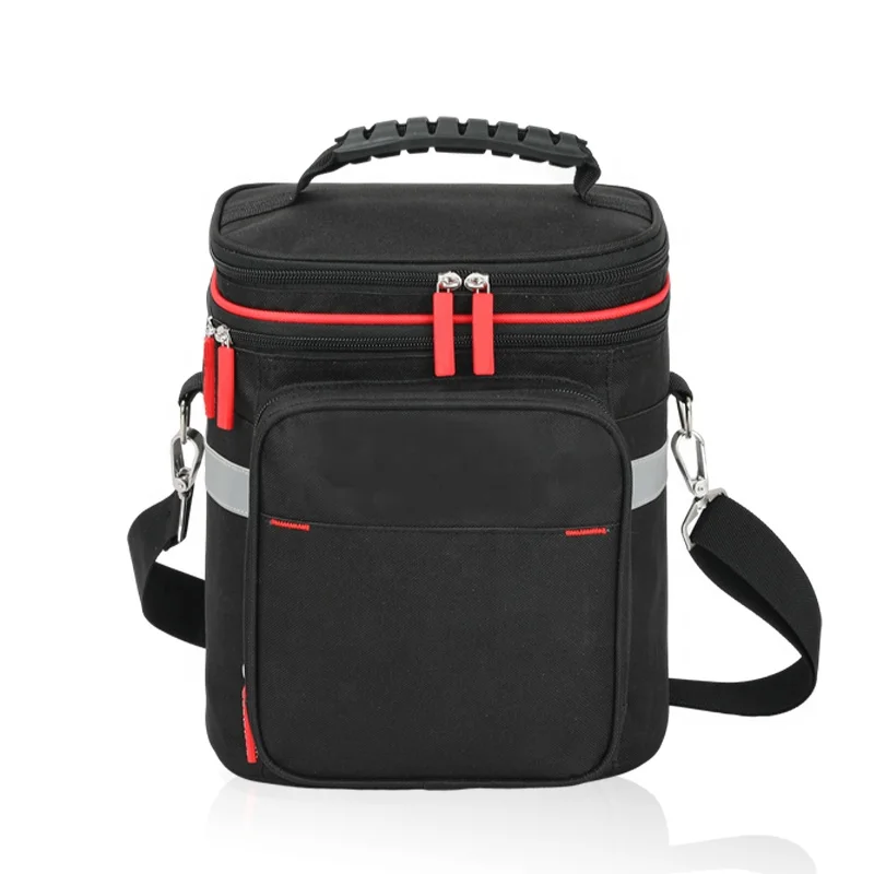 Portable Small Reusable Polyester Insulated Cooler Bag Soft Tote Leakproof Thermal Insulation Lunch Bag for Food