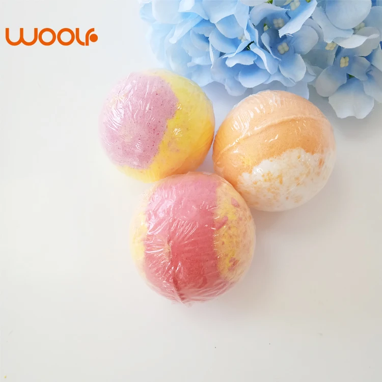 Bathroom 100% Natural Bubble Bath Bomb Organic Essential Oil Fizzy Ball Made bath fizzies OEM Spa Bathbombs