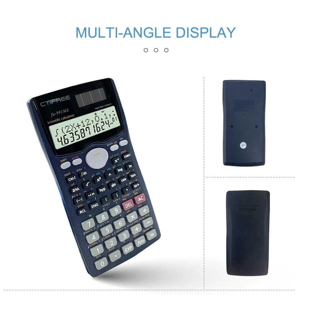 Самый продаваемый школьный калькулятор Fx-991ms 417 функций высокотехнологичный множественный научный