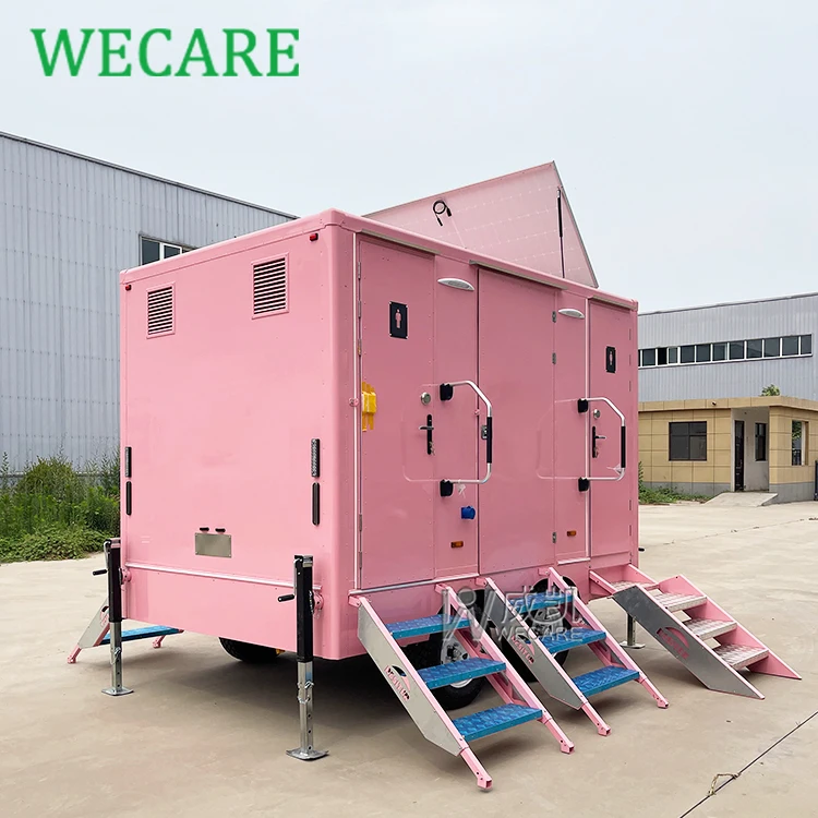 Wecare 350*210*210 см открытый роскошный мобильный туалет прицеп для туалета портативный