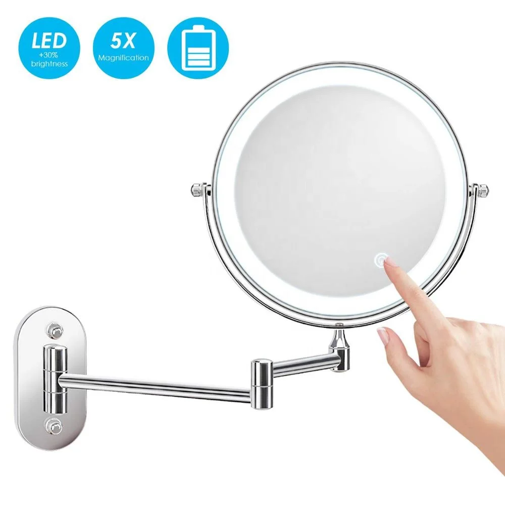 Jerdon Style Bathroom Accessories 10X Magnifying Mirror