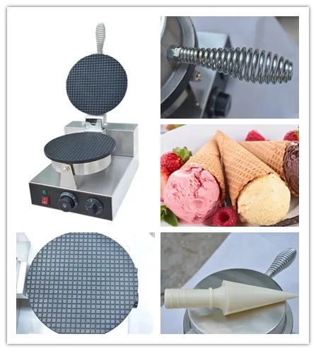 Electric Ice Cream Waffle Cone Baker Best Commercial Use Waffle Cone Maker Machine for ICE Dream/Bubble Tea Shop