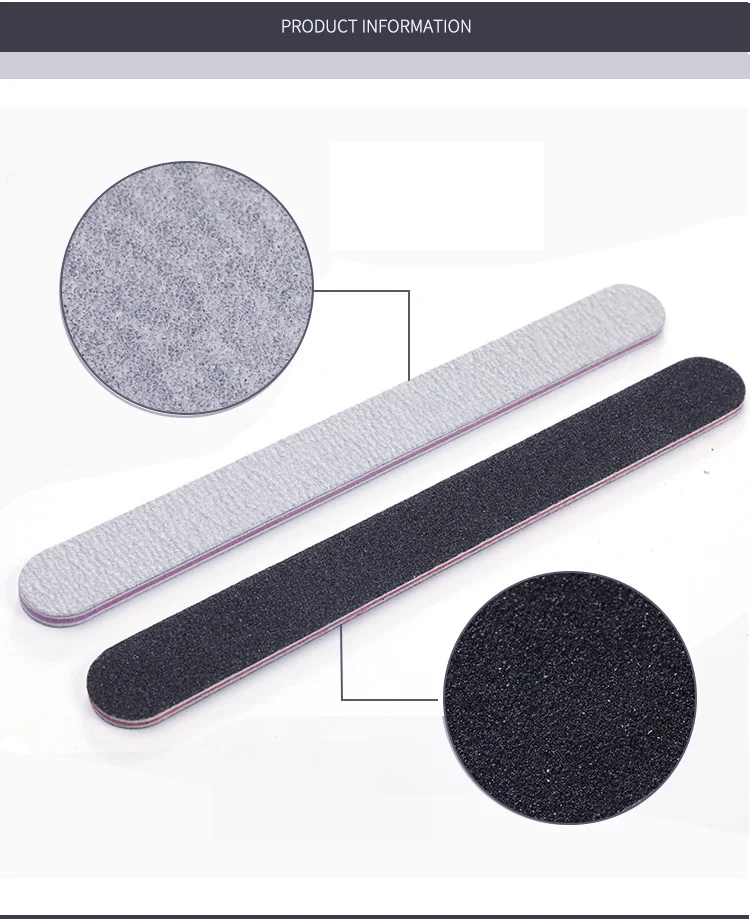 Двусторонняя пилка для ногтей, 80/100/120/150/180/240/320 Грит