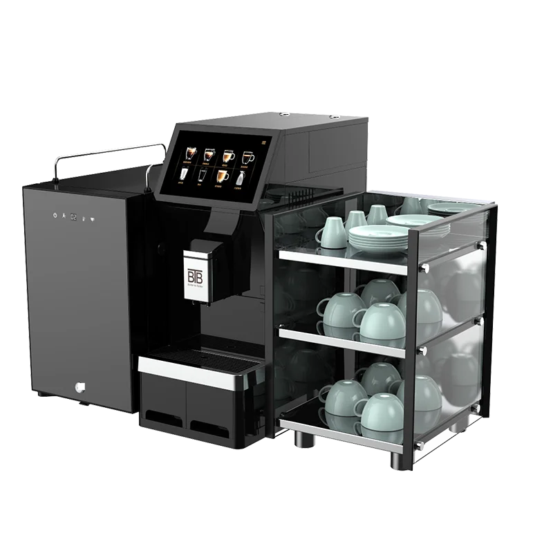 BTB-102 профессиональная Автоматическая Коммерческая кофемашина Expresso с молоком на пару