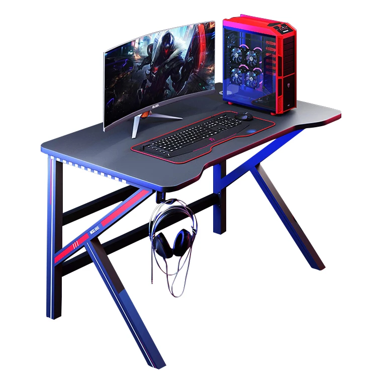  New Black White Ergonomic Corner Big Cheap Pink Pc Gaming Desk Rgb 1 Piece Chair 55
