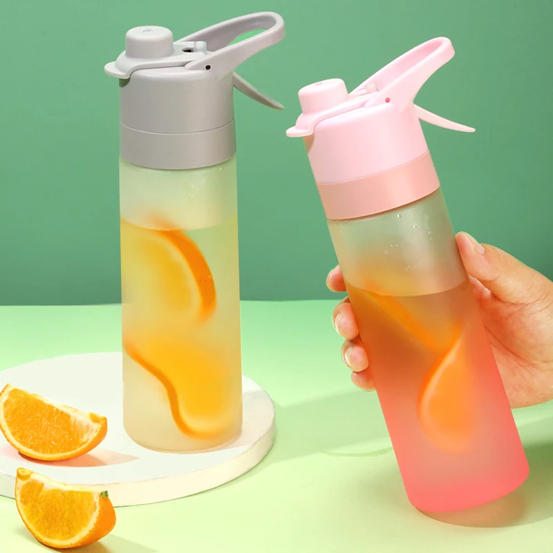 Spray Plastic Space Bottle Creative Student Water Cup Modern Simple Outdoor Sport Water Bottle