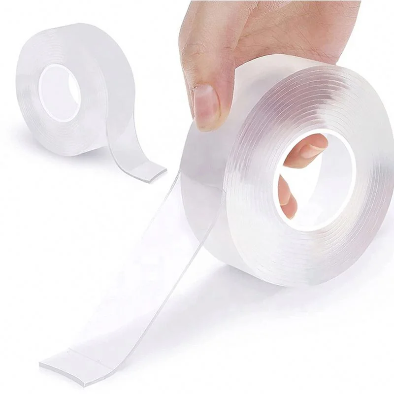 Factory Directly Supply Transparent Sticky Adhesive Reusable Double Sided Nano Tape