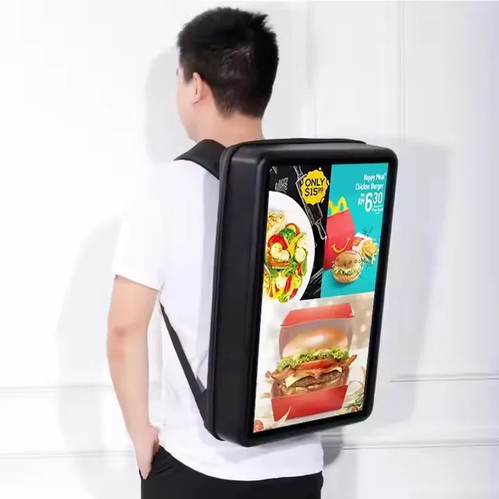 ЖК-рюкзак lcd signage цифровой Рюкзак Рекламный Щит digital рюкзак