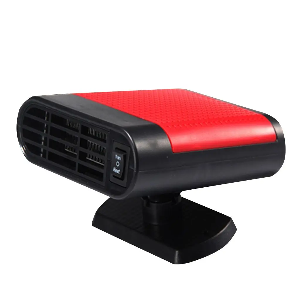 12 В портативный автомобильный обогреватель вращающийся на 360 градусов обогревающий охлаждающий вентилятор дефростер для лобового