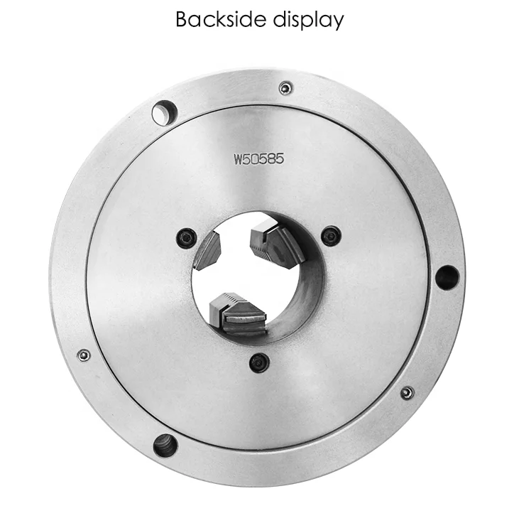 YTUM Three Jaw Chuck Universal Bench Lathe Use Self Centering  3 Holes Install Type Clamping K21-125 Lathe  Chuck